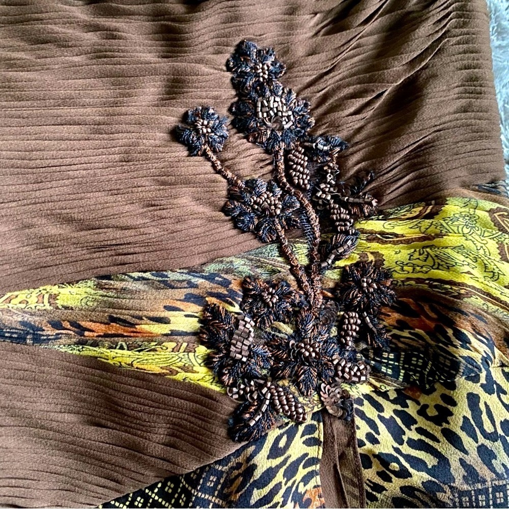 Assar New York One Shoulder Print Dress Size 12 - Picture 7 of 7